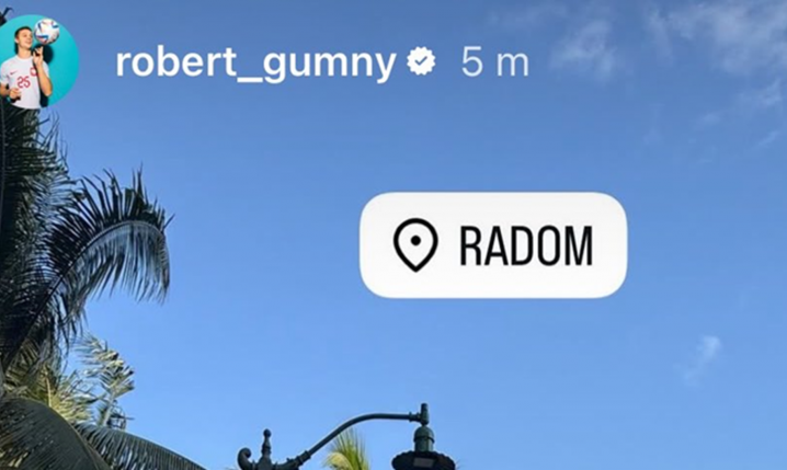 Taką storkę z ''RADOMIA'' dodał na swój profil Robert Gumny xD
